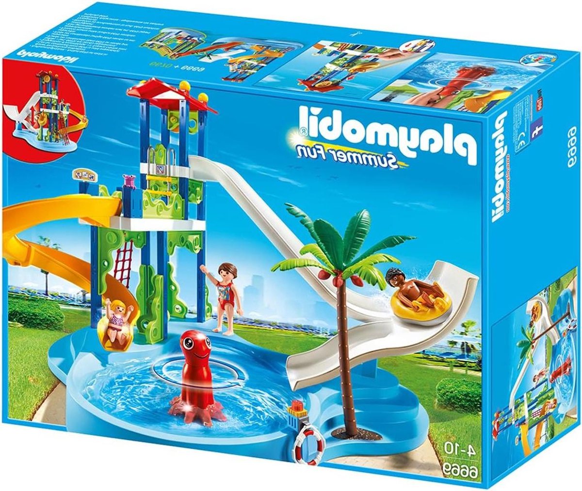 Aquapark Speelset - Waterpark Glijbaan - Zomer Plezier - Drijvende Banden - 55 x 40 x 40 cm - Multicolor