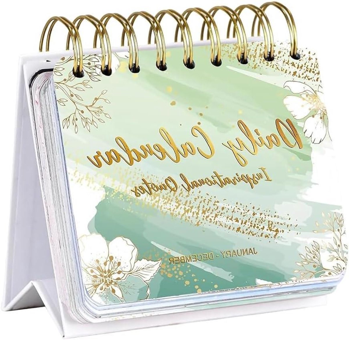 Motiverende Kalender - Staande Flipkalender - Dagelijkse Inspiratie - Eeuwigdurend Gebruik - 122 x 14 cm - Niet gespecificeerd