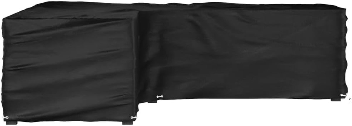 Tuinmeubelhoes L-vorm - Terrashoes Meubelbescherming - Meubels Beschermen - Waterdicht UV-bestendig - 250x250x70 cm - Zwart