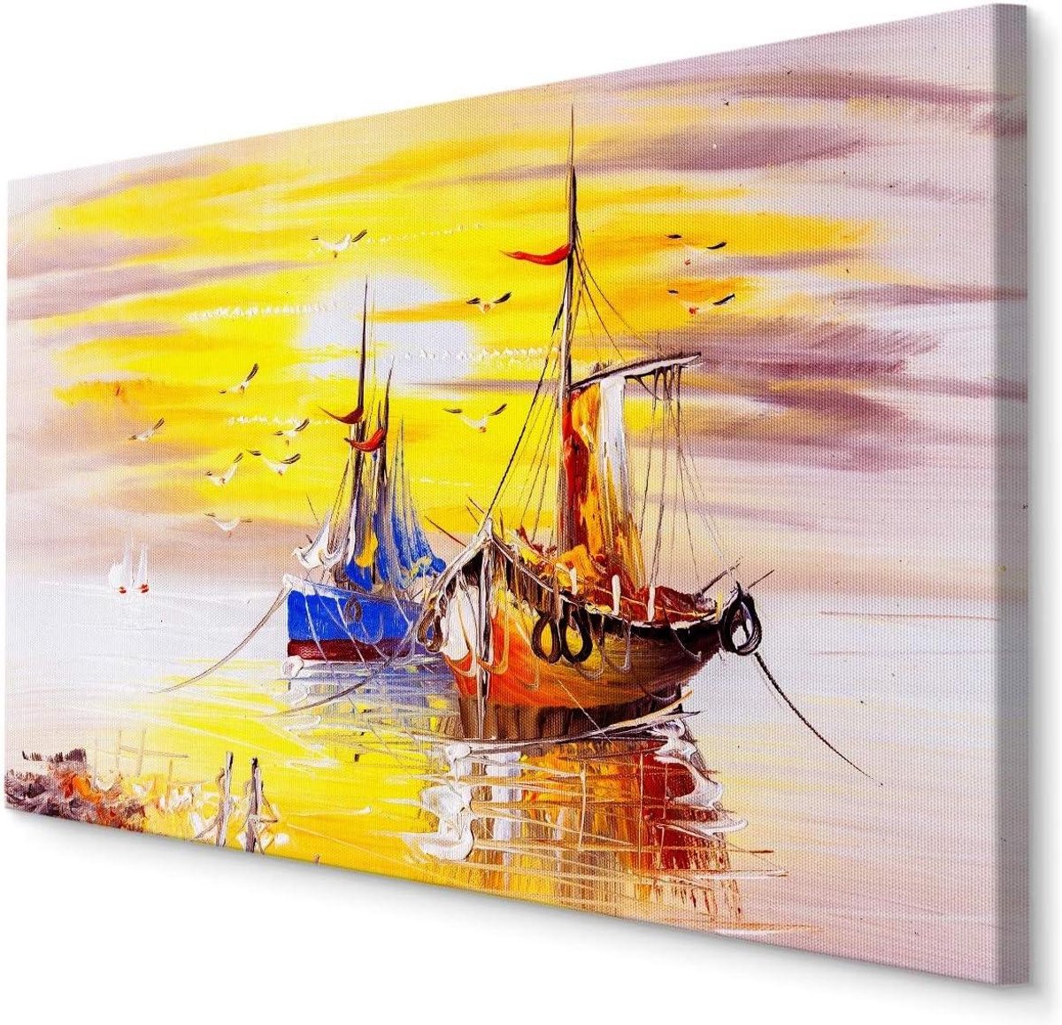 Canvasafbeelding Natuur - Wanddecoratie Muurschildering - Woonkamer Decoreren - Handgemaakt Na Bestelling - 70 x 50 cm - Meerdere Kleuren