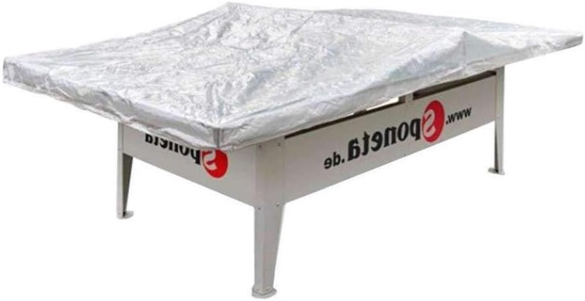 Afdekhoes Tafeltennistafel - Tafeltennis Beschermhoes - Tafeltennis Beschermen - Waterdicht en Stofdicht - 155 x 275 x 10 cm - Transparant