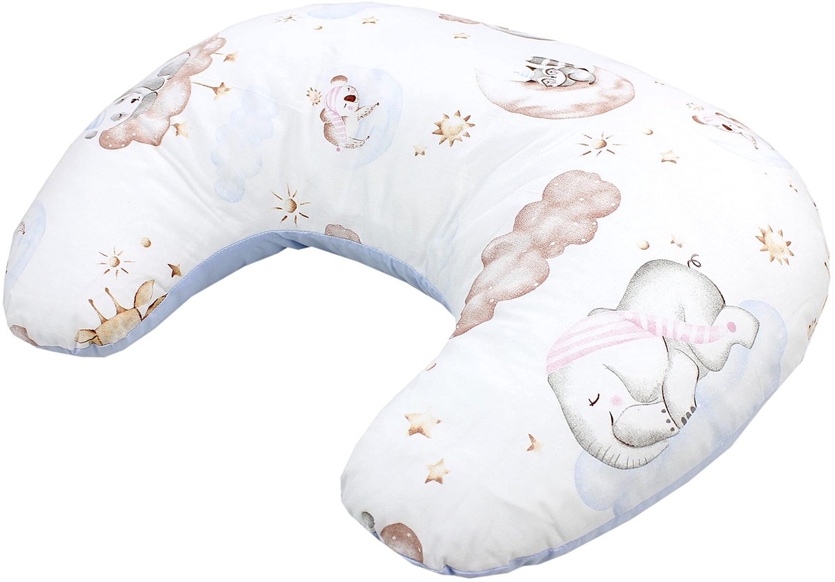 Baby Voedingskussen Klein, Dieren op de wolken