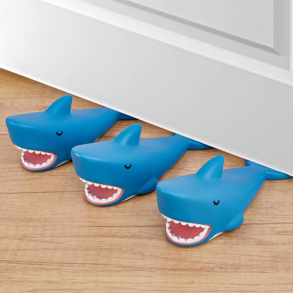 Deurstoppers Haai - Deurwig Deurblokker - Deuren Open Houden - Verbeterde Antislip Basis - 16 x 6 x 6 cm
