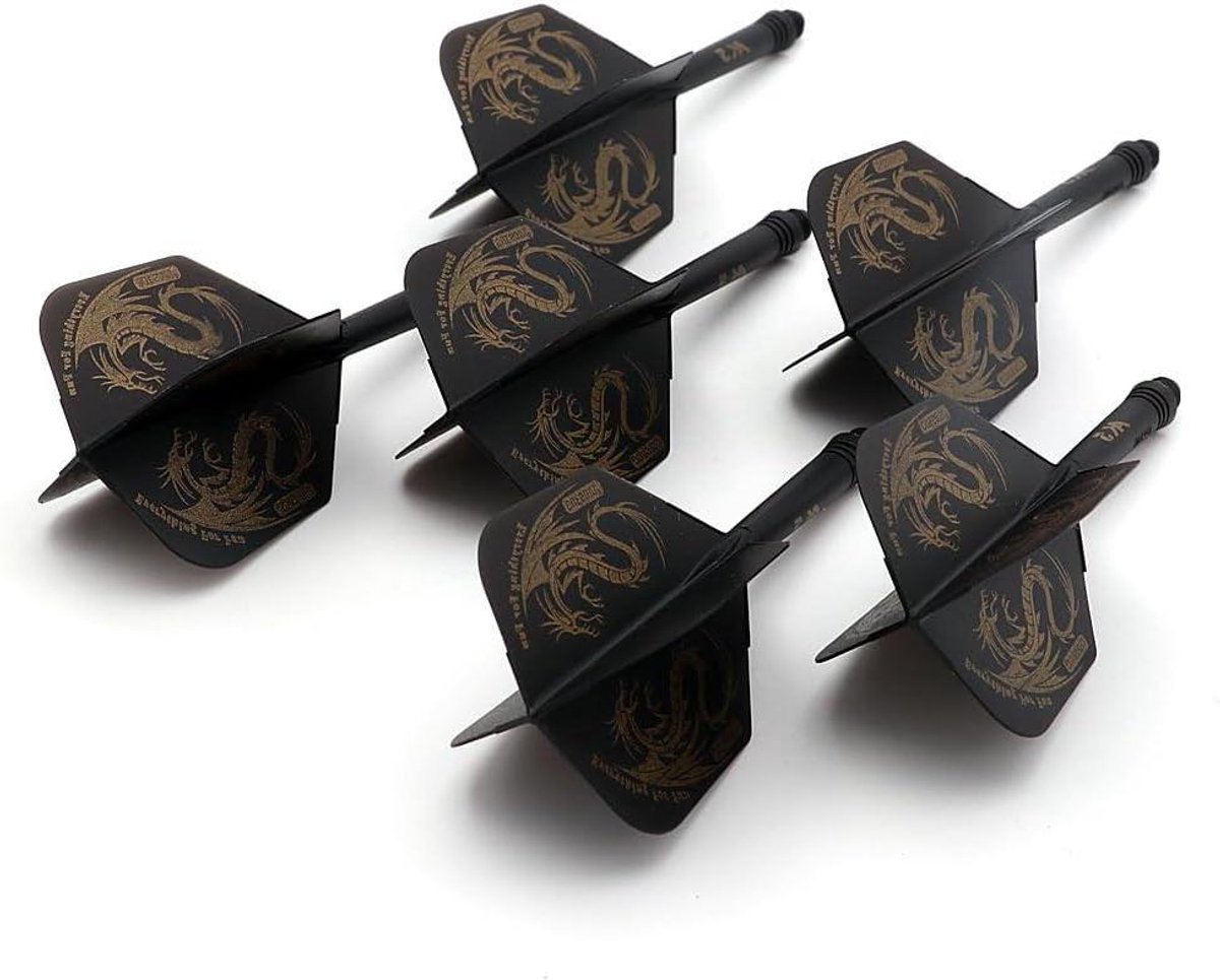 Dart Shafts en Flights - Dart Accessoires - Dartspel Verbeteren - Flexibele Schacht - 69mm - Zwart