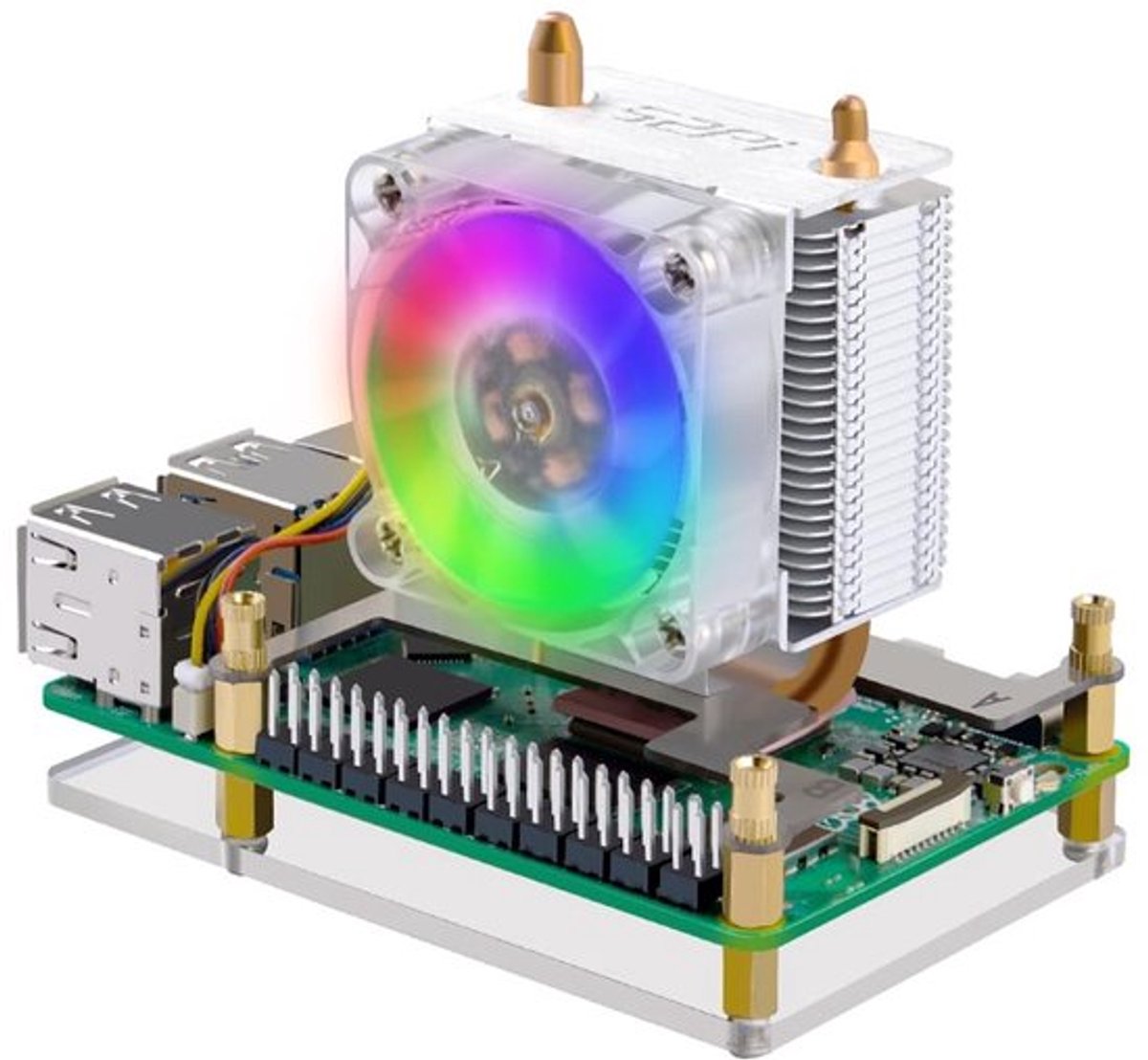 Onf3 - GeeekPi Tower Cooler - Koeling voor Raspberry Pi 5