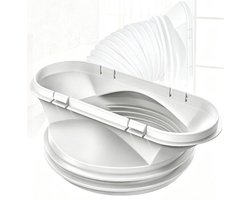 Airco Slang Koppeling - 130 mm Binnen / 150 mm Buiten - Airconditioning Afvoerslangadapter - Afvoerslangkoppeling Universeel - Interface Afvoerslang - Raamadapter - Slangadapter Voor Draagbare Mobiele Airconditioning