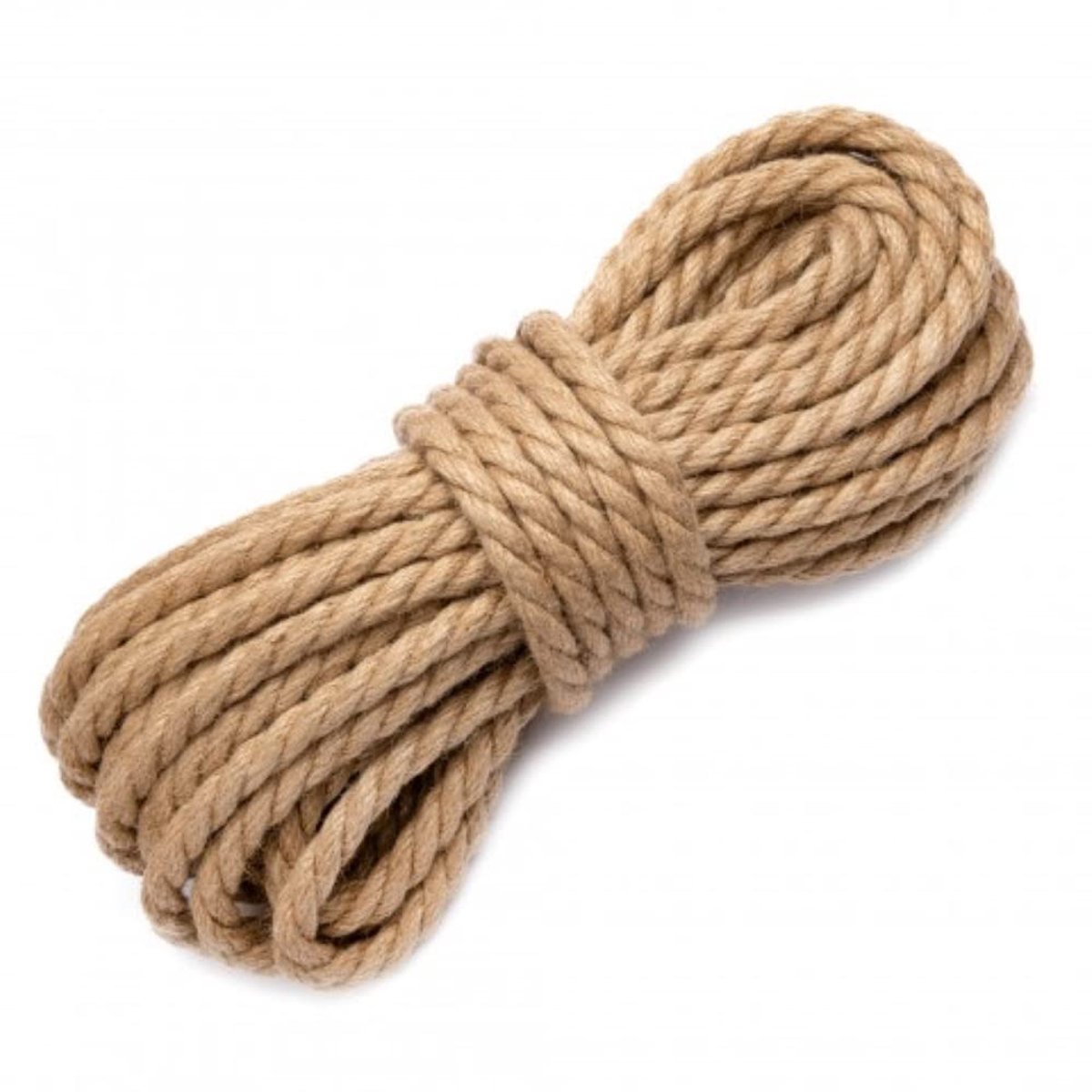 touw. Jute touw jutekoord. Decoratief koord. Jutekoord. Koord van jute 10 mm / 30 m