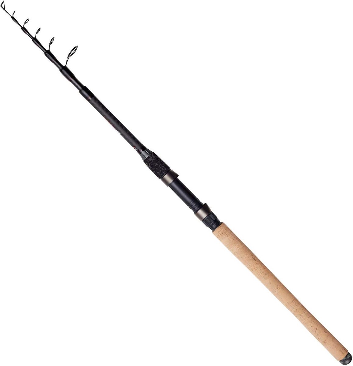 Telescopische Hengel - Spinhengel Vissen - Allround Vissen - Matig Snelle Actie - 2.7 m 25-40g - Zwart