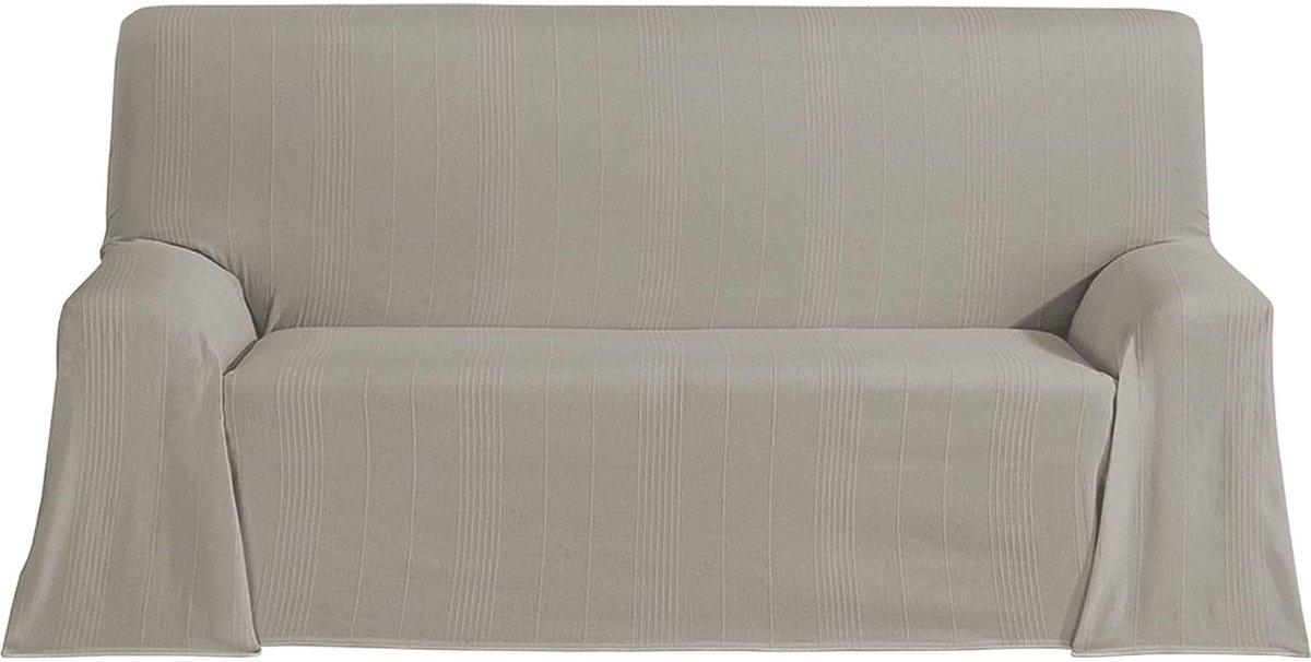 Multifunctionele sprei, afmetingen 230 x 260 cm, voor bank of bed, multifunctionele sprei, linnen, decoratief, voor bank, bed, bankovertrek, licht en elegant
