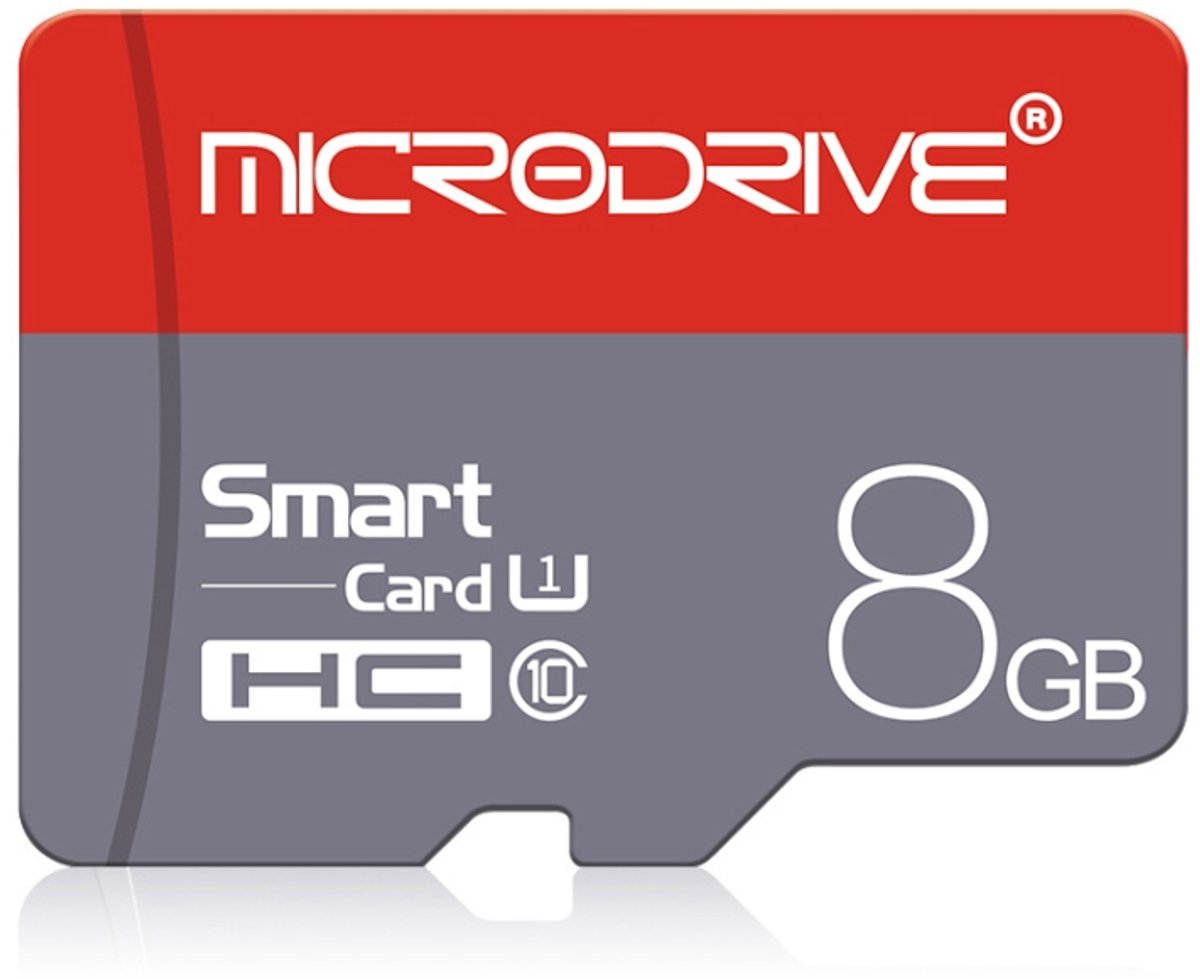 Microdrive 8GB High Speed Class 10 Micro SD (TF) geheugenkaart