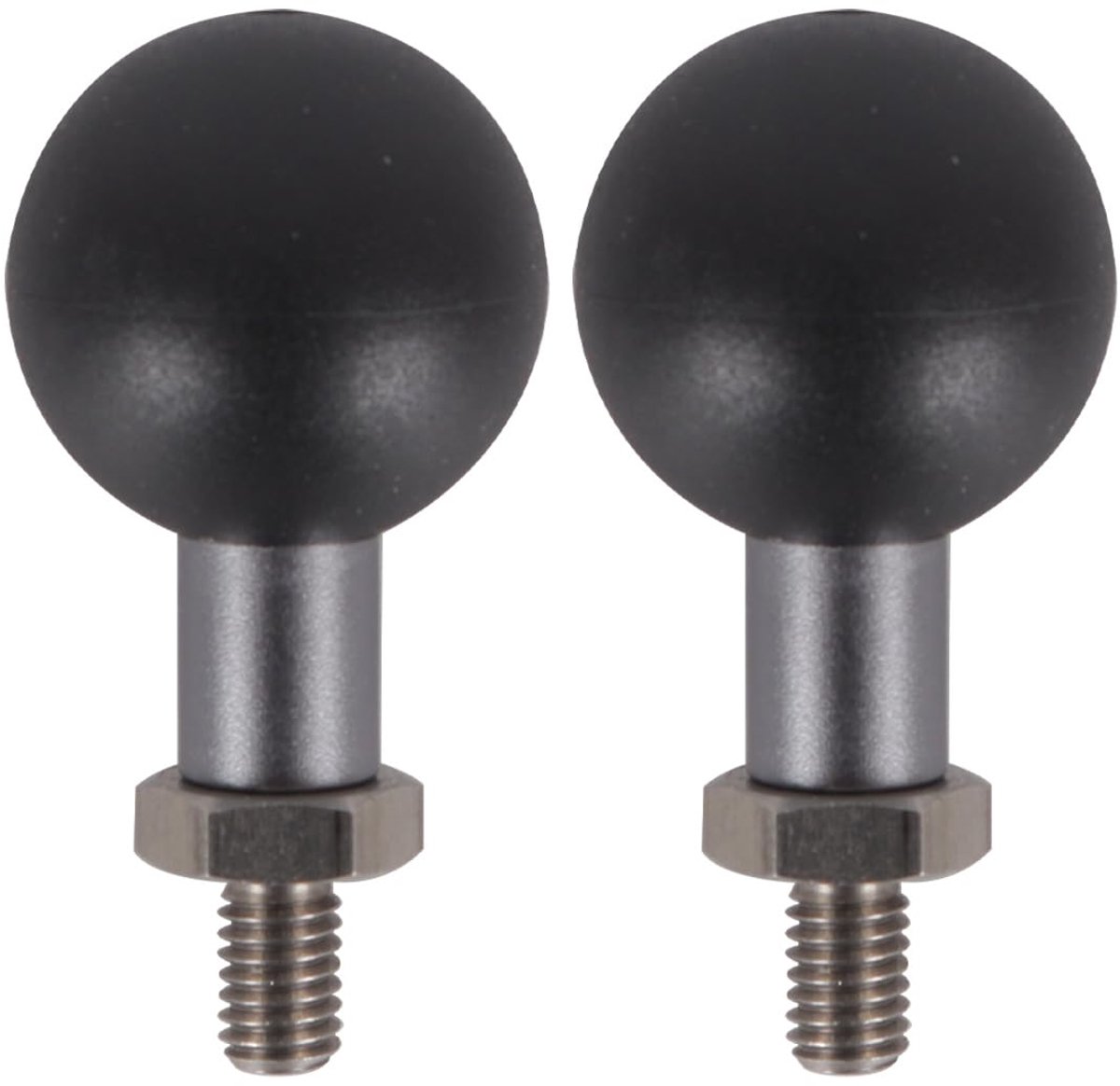 2 stuks M6-schroeven met 25 mm kogellagerschroeven voor achteruitkijkspiegelbevestiging op motorfiets, compatibel met mobiele telefoonhouder op motorfiets