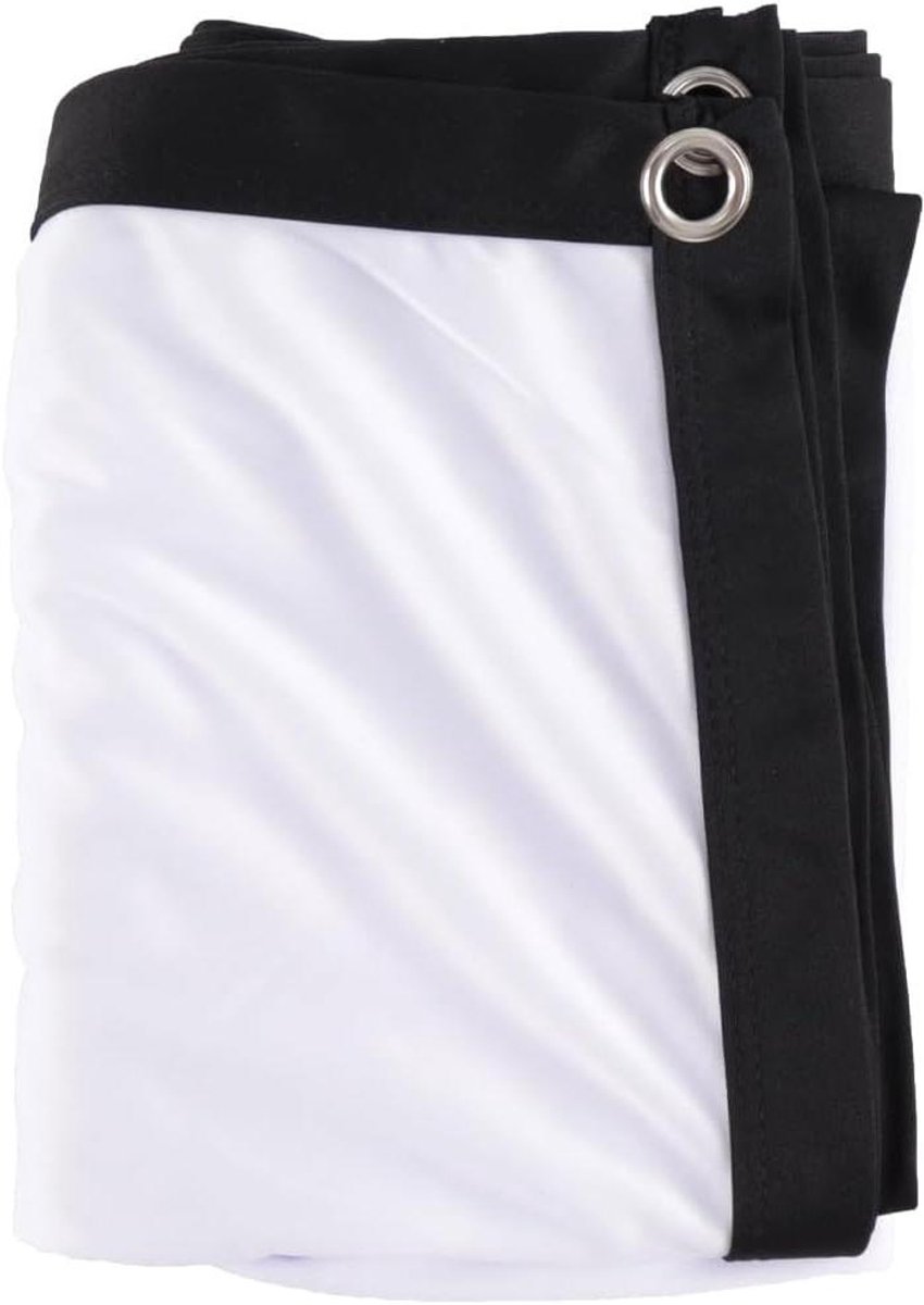 Projectiescherm - Draagbaar Scherm - Thuisbioscoop Creëren - Kreukvrij Polyester - 72 inch 16:9 - Wit