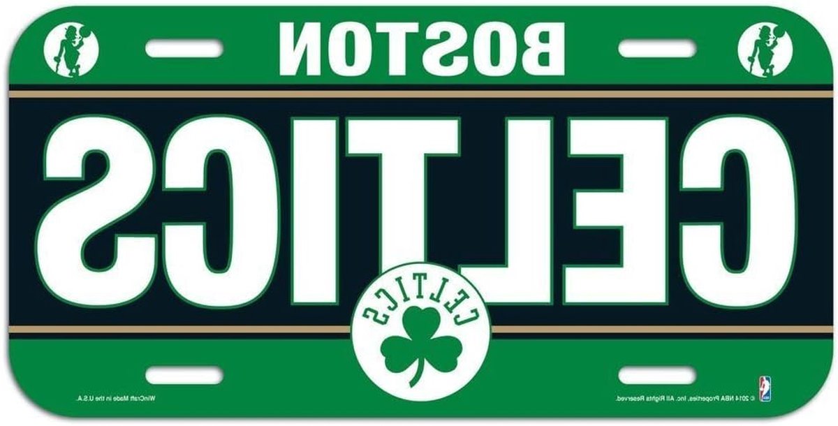 NBA Boston Celtics Plaat Wanddecoratie 15x30 cm