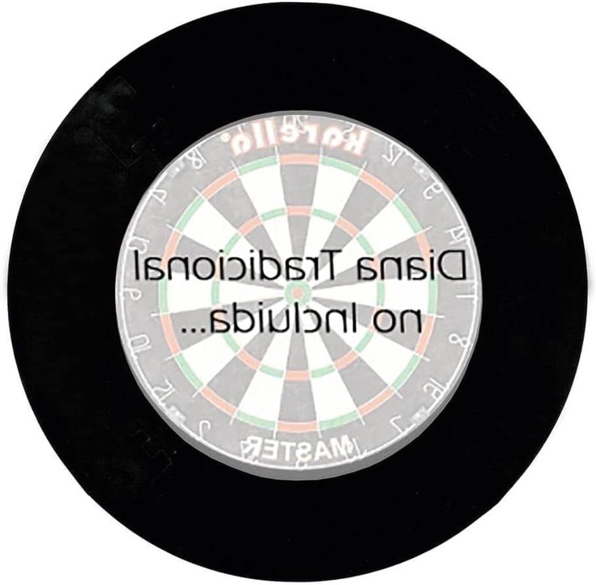Dartbord Surround - Muurbescherming Puzzel - Darts Spelen - Futuristisch Puzzeldesign - 69853 g - Zwart