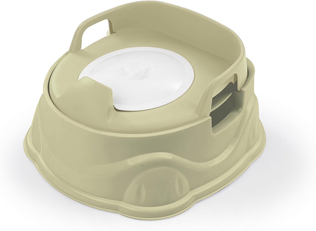 Potje 3-in-1 - Toiletverkleiner Opstapje - Kind Zindelijk Maken - Afneembare Inzet - 34.5 x 37 cm - Eco Groen