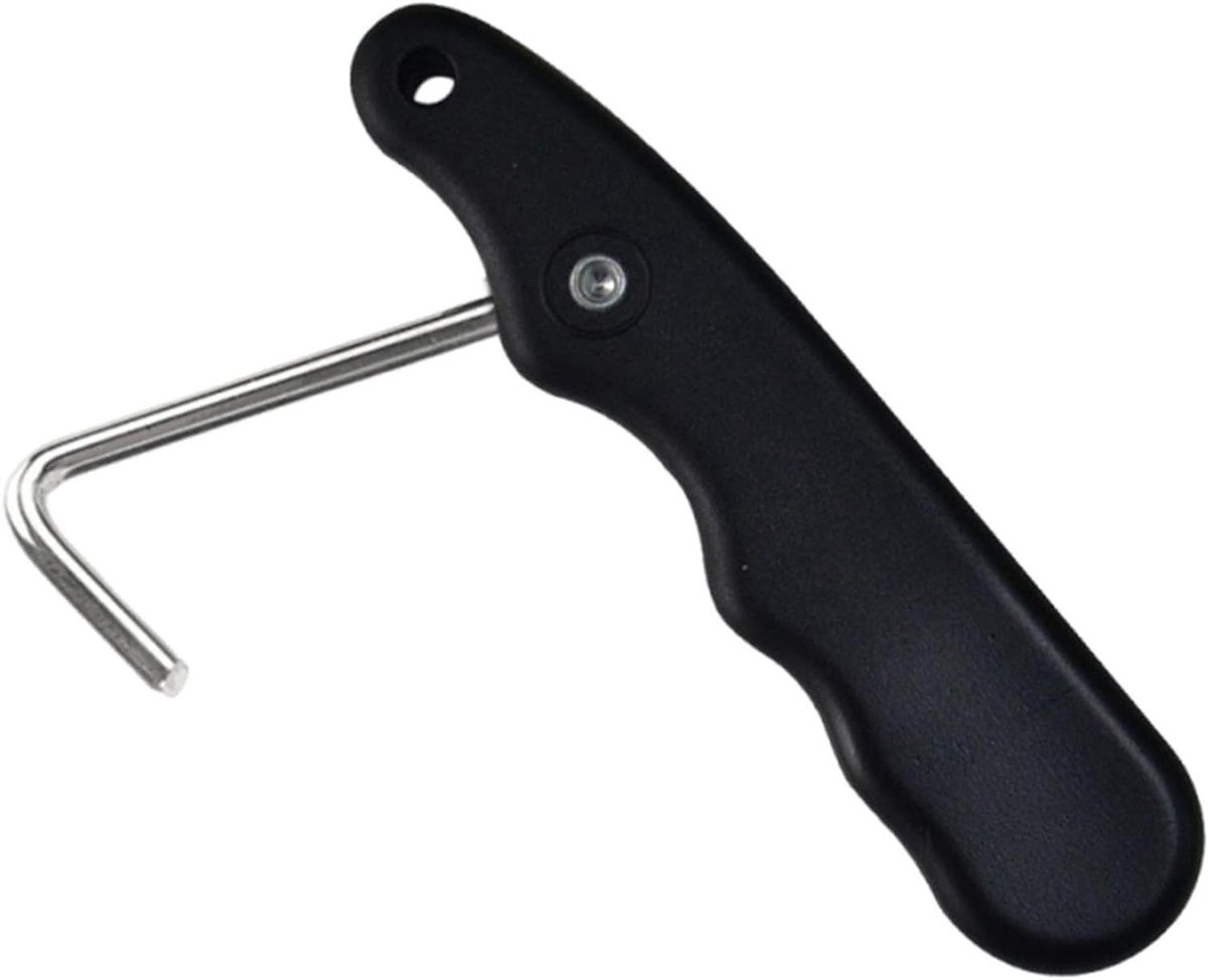 Veterspanner Schaatsen - Vetertrekker Gereedschap - Schoenen Strikken - Inklapbaar Ontwerp - 9.5 cm - Zilverkleurig