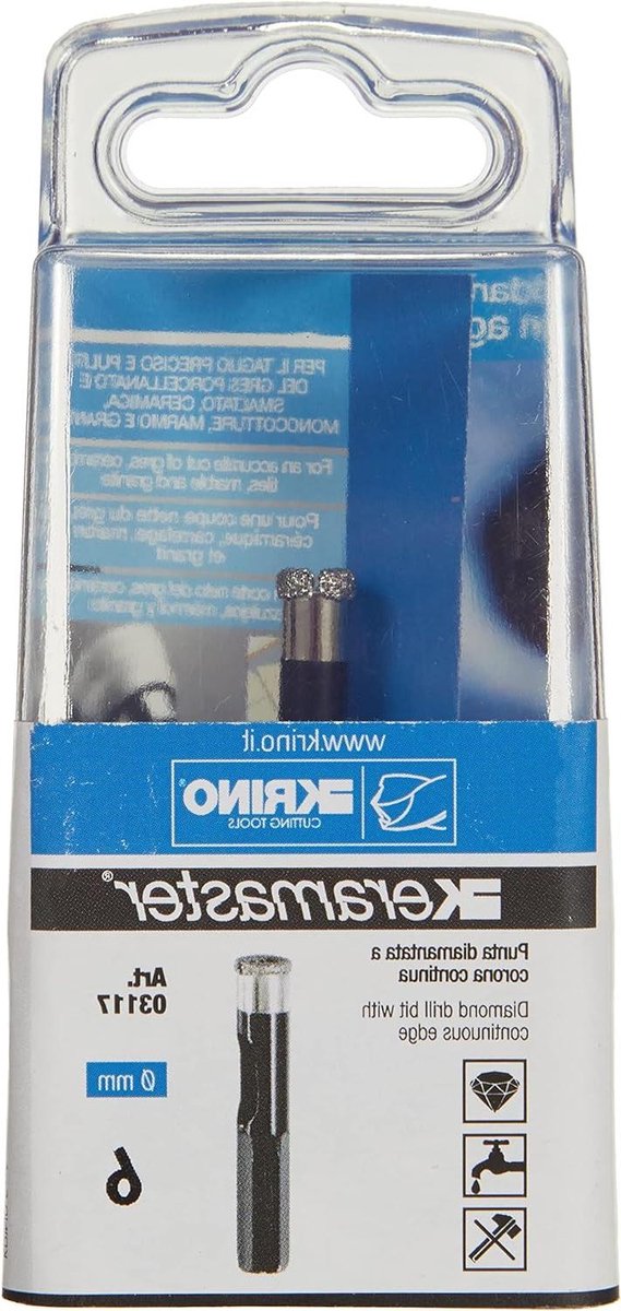 Diamant Boor Kroon - Boorkop Tegels - Keramiek Boren - Met Waterkoeling - 6 mm - Staal