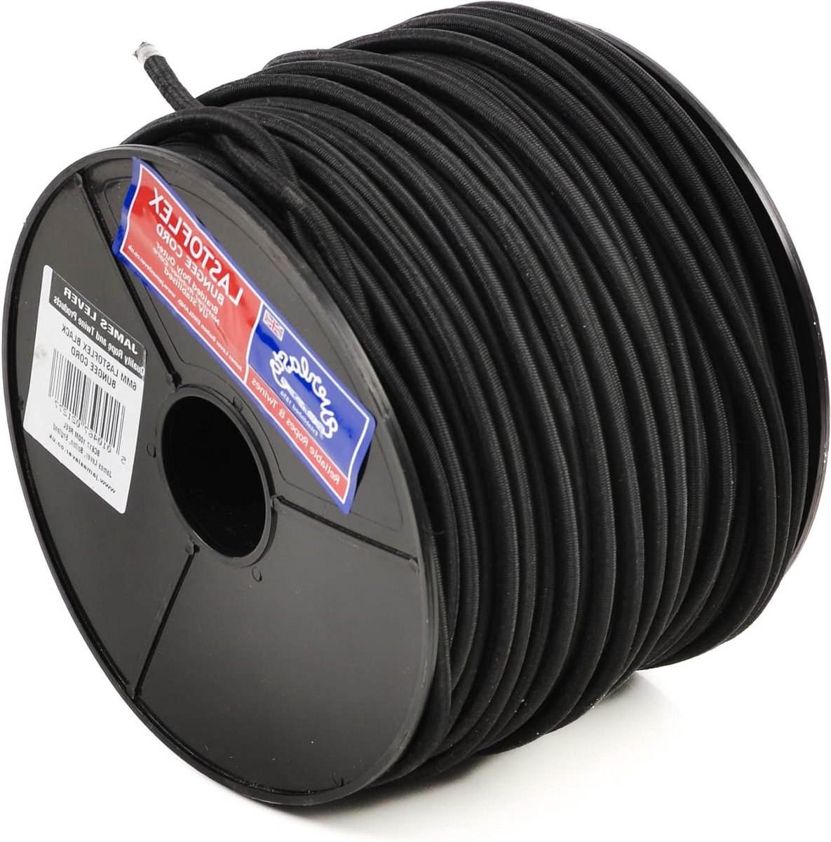 Bungeekoord - Elastisch koord - Vastzetten van lading - Marine Grade kwaliteit - 6 mm - Zwart