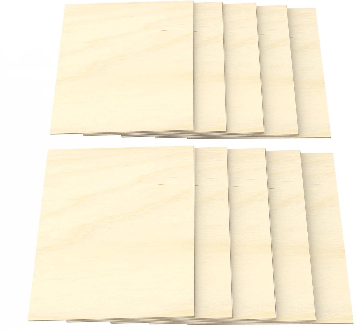 Multiplex Platen - Berkenhout Platen - Houtbewerking Knutselen - Professionele Kwaliteit - 10 stuks A4 - Natuurlijk