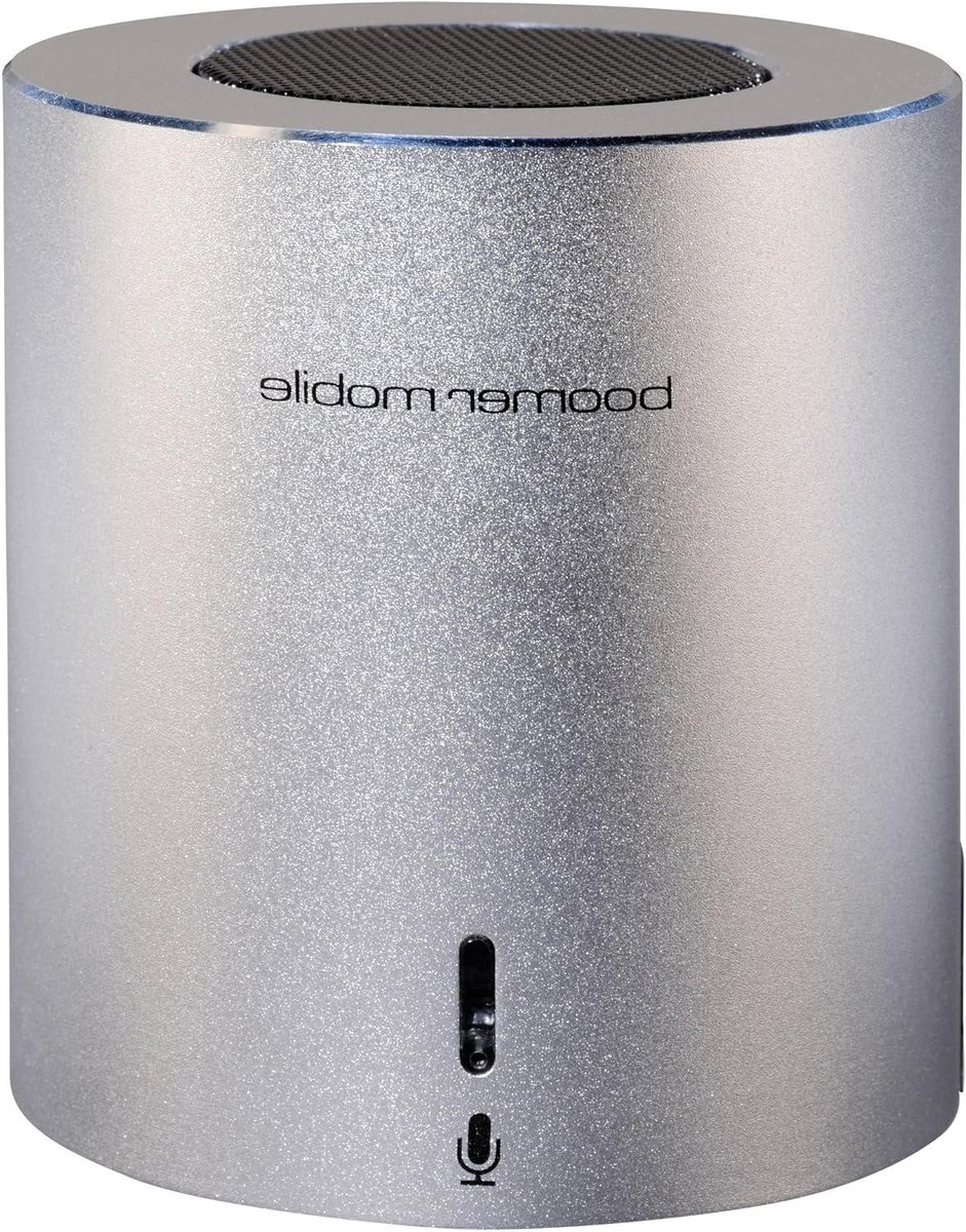 Draagbare Bluetooth Speaker - Mini Geluidsbox - Muziek Luisteren - Handsfree Functie - 4 Uur Batterij - Zilver