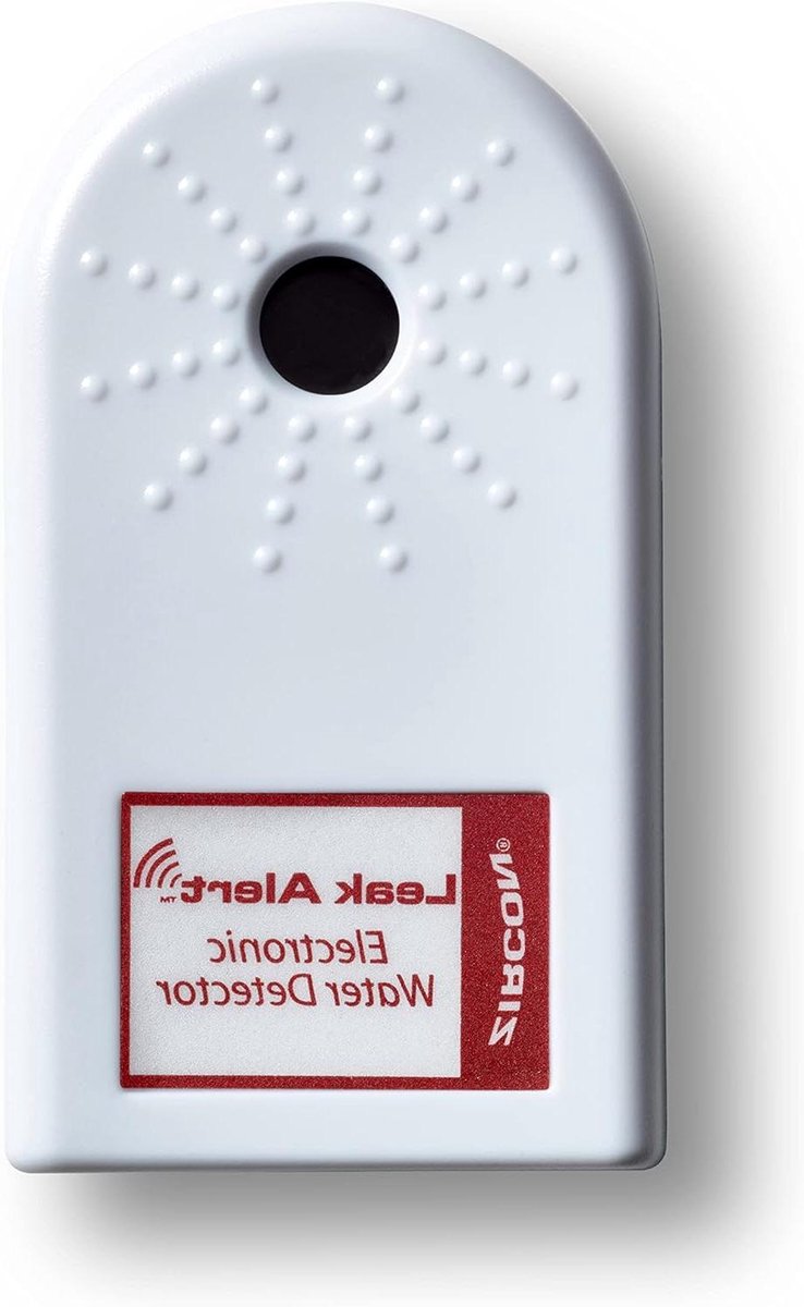 Waterlek Detector - Vochtsensor Alarm - Vroegtijdige Waarschuwing - Luid 90dB Geluid - 1 Stuk - Wit