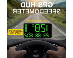 Auto HUD-display - Head-Up Display - Veilig Rijden - Digitale Snelheidsmeter - 55 inch HD-scherm - Zwart