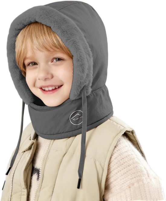 Baby Winter Set - Muts en Sjaal - Warm Blijven - 3-in-1 Ontwerp - One Size (3-6 jaar) - Pluche — afbeelding 4