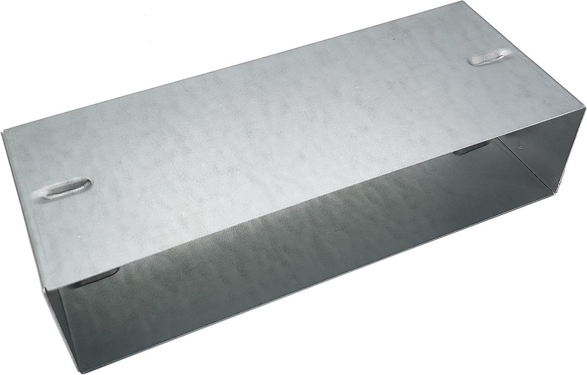Vlakkanaalmof - Platte mof - Ventilatie aanleggen - Verzinkt staal - 100 mm breed - Roestvrij staal