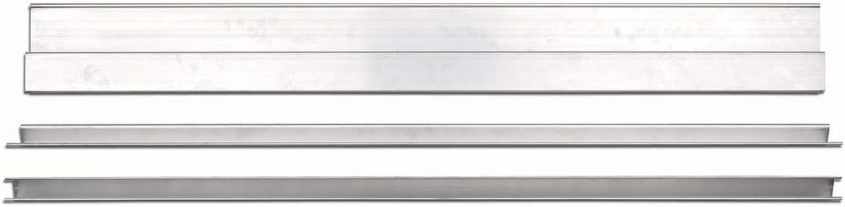 Gips Lineaal - Afwerkprofiel - Gladde Oppervlakken - H-profiel Segment - 100 cm - Multicolor