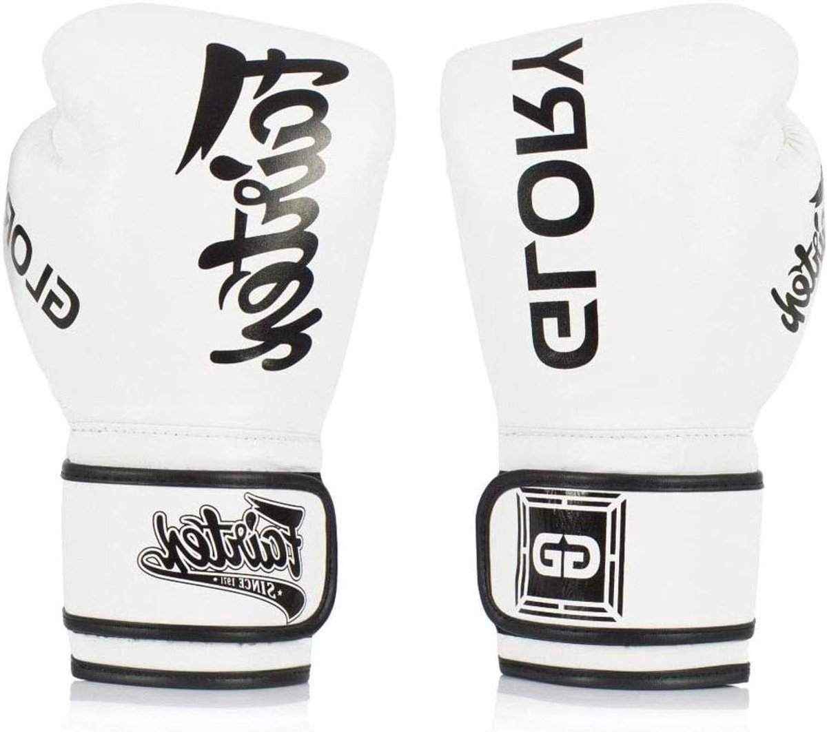 Bokshandschoenen - Trainingshandschoenen Vechtsport - Muay Thai Kickboksen - Herziene Lichte Bekleding - 10 Oz - Wit Zwart