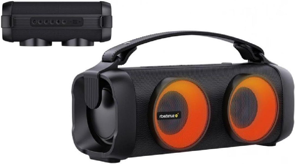 Bluetooth Speaker - Draagbare Luidspreker - Muziek Luisteren - 16 Watt Vermogen - One Size - Zwart
