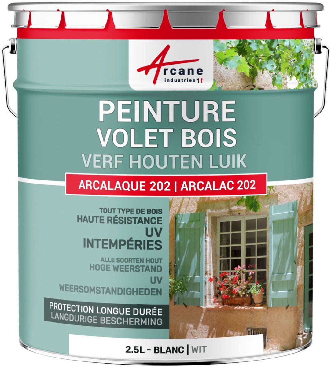 Verf voor houten luiken: ARCALAQUE 202