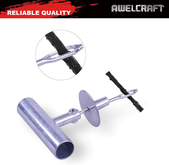 Bandenreparatieset - Plakset banden - Band repareren - Heavy duty - 35-delig - Zwart — afbeelding 5