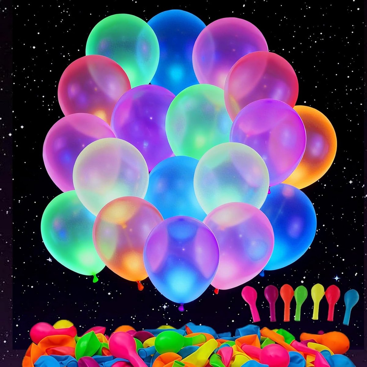 Ballonnen,zwart licht,fluorescerende lichtballonnen,lichtgevende ballonnen blacklight latexballonnen,wordt gebruikt voor bruiloftsdecoraties