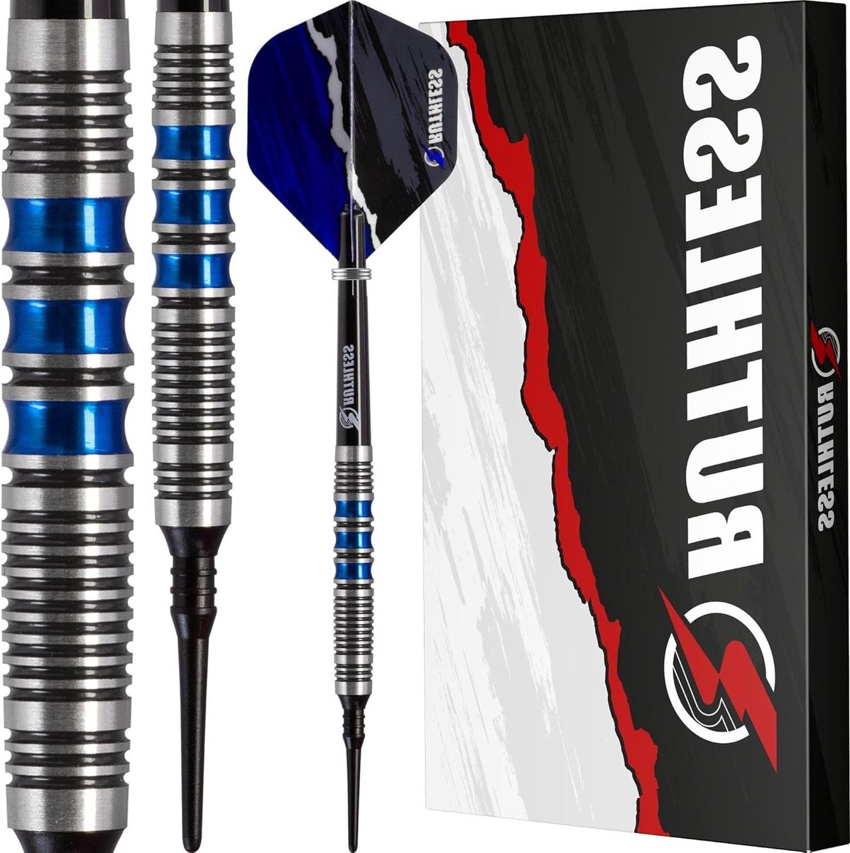 Soft Tip Darts - Tungsten Darts - Precisie Werpen - 90% Wolfraam Vat - 18g - Blauw