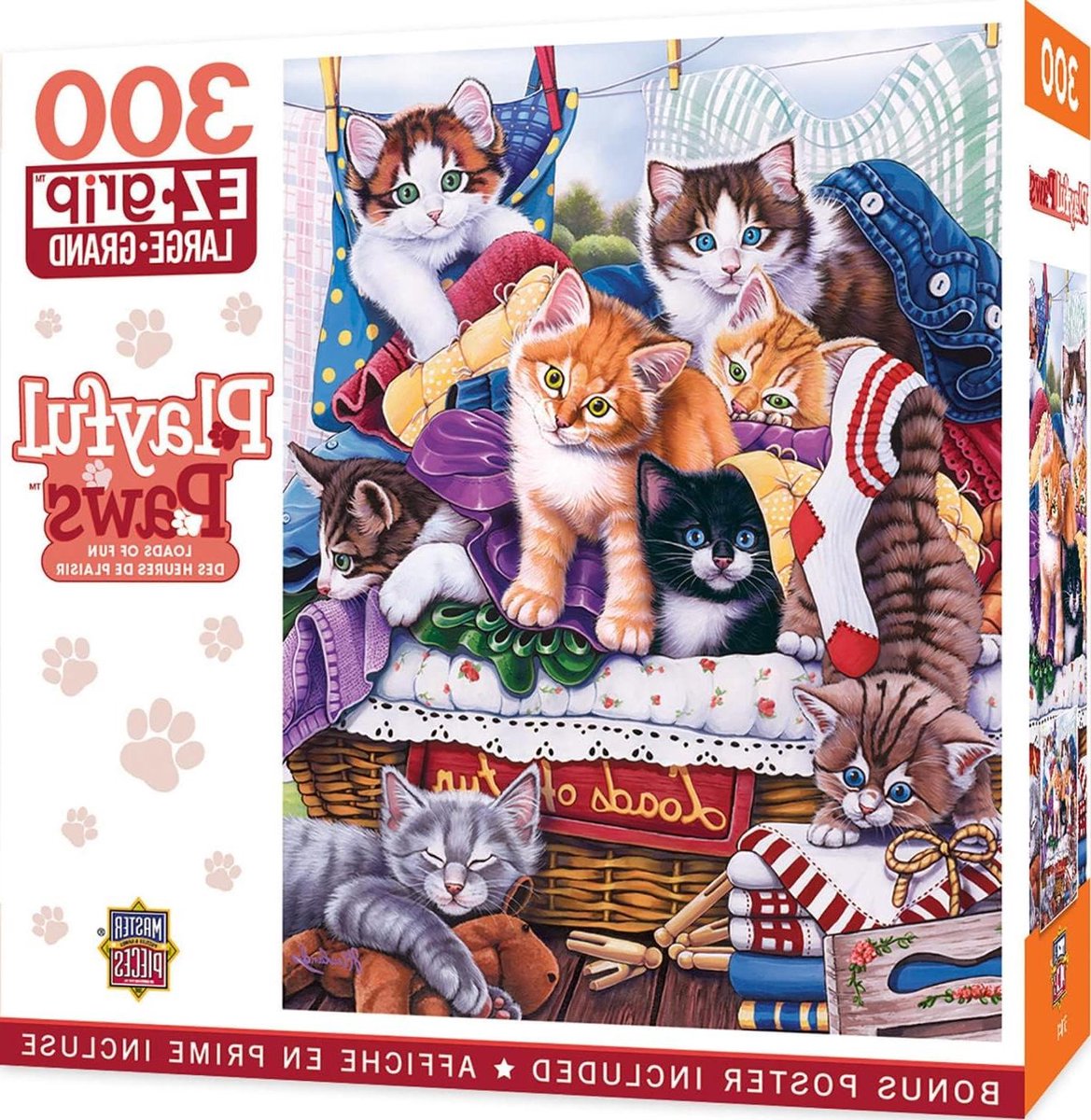 Legpuzzel Kittens - Puzzel 300 stukjes - Ontspanning thuis - Extra grote stukjes - 46x61 cm - Meerkleurig