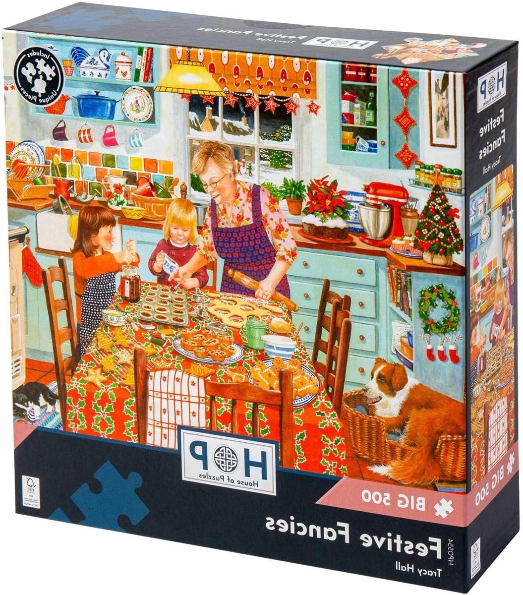 Legpuzzel Feestelijke Fancies - 500 Stuk Puzzel - Ontspanning Thuis - Grote Puzzelstukjes - 483 x 686 mm - Multicolor