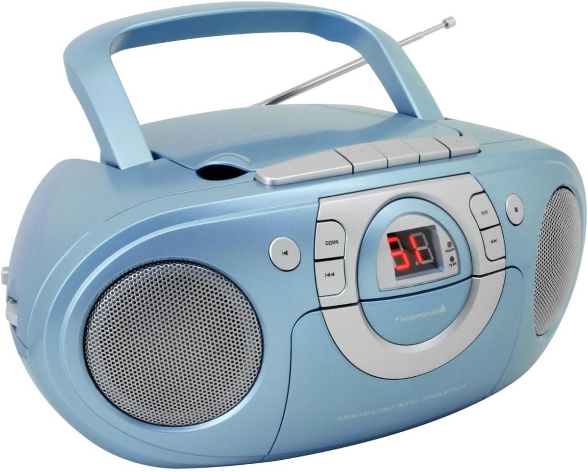 Radio Cassette CD Speler - Boombox Muziekspeler - Muziek Luisteren - Aux-in Aansluiting - 32 x 25 x 16 cm