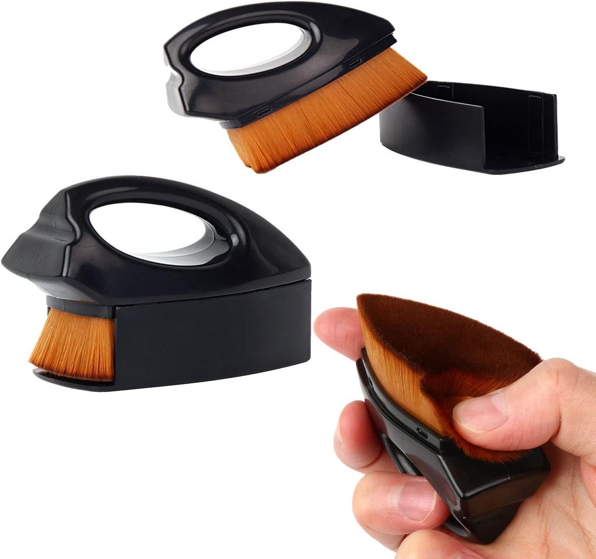 Mini Ink Blending Tool - Craft Brush - Kaarten Maken - Zachte Vezelborstel - 60x30x30mm - Zwart