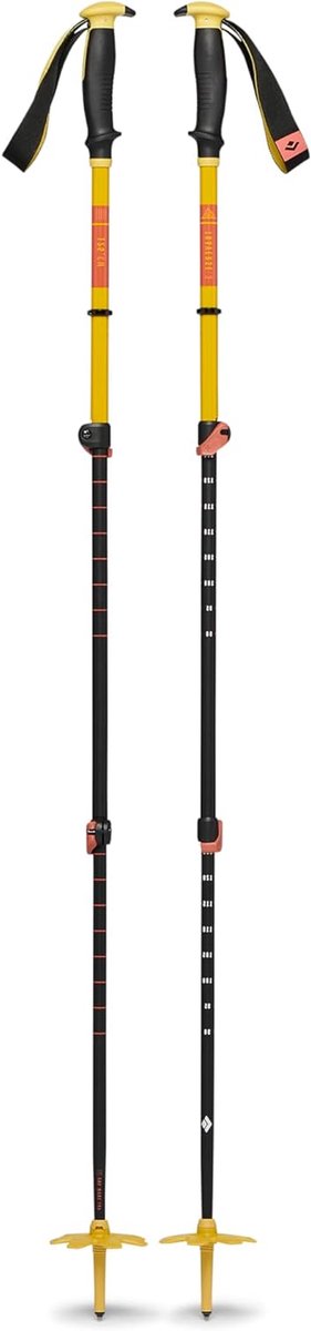 Skistokken - Sneeuwstokken - Backcountry Skiën - Driesegmenten ontwerp - 95 - 125 cm - Groen
