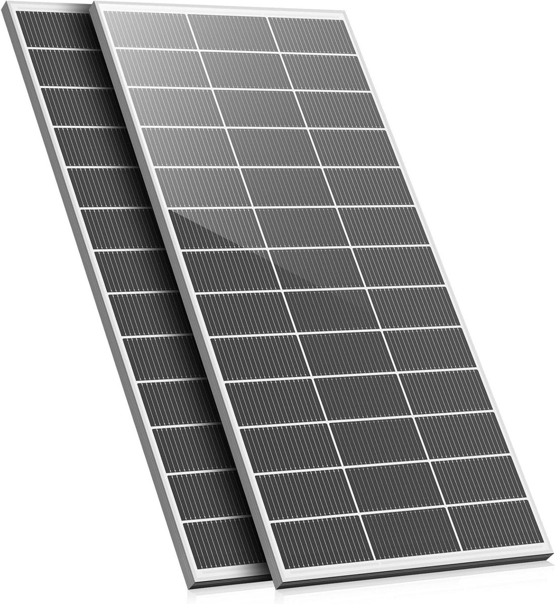 Zonnepaneel 100 Watt - PV Module - Energie Opwekken - Hoge Conversie Efficiëntie - 68 x 148 cm - Wit