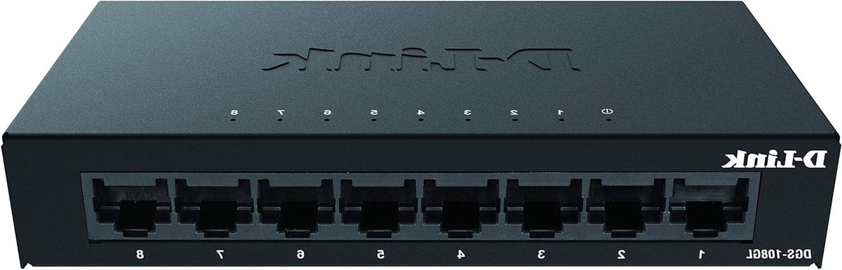 Gigabit Netwerk Switch - Ethernet Hub LAN Switch - Netwerk Uitbreiden - Stille Ventilatorloze Werking - 8 Poorten - Zwart