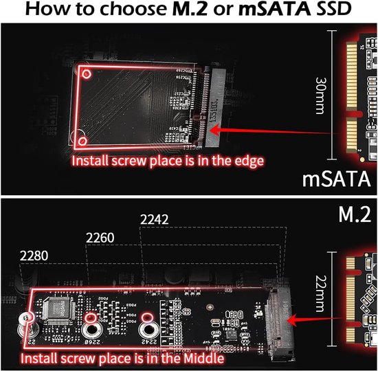 Interne mSATA SSD 64GB Solid State Schijf voor Desktop en Laptop SATA III — afbeelding 4