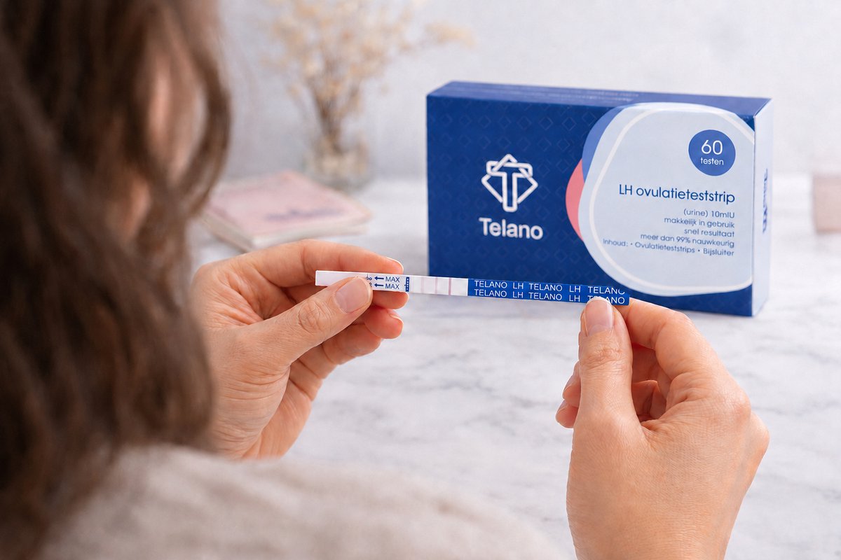 Telano Ovulatietest 60 testen Dipstick Gevoelig - 1x Zwangerschapstest strip en Ovulatiekalender – foto 4