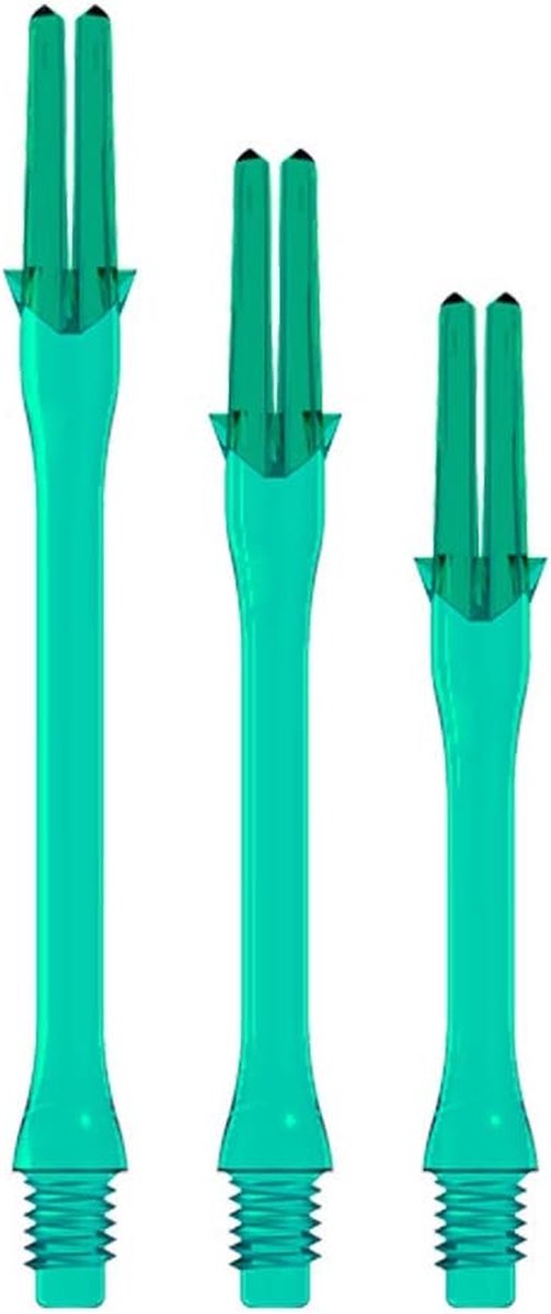 Dart Shafts - Dart Accessoires - Darts Spelen - Geïntegreerde Fly Guards - 44 cm - Smaragd