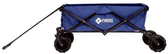 FINOOS Bolderkar / Bolderwagen opvouwbaar 3018 met Off-road banden en vele extra's Blauw van FINOOS — afbeelding 4