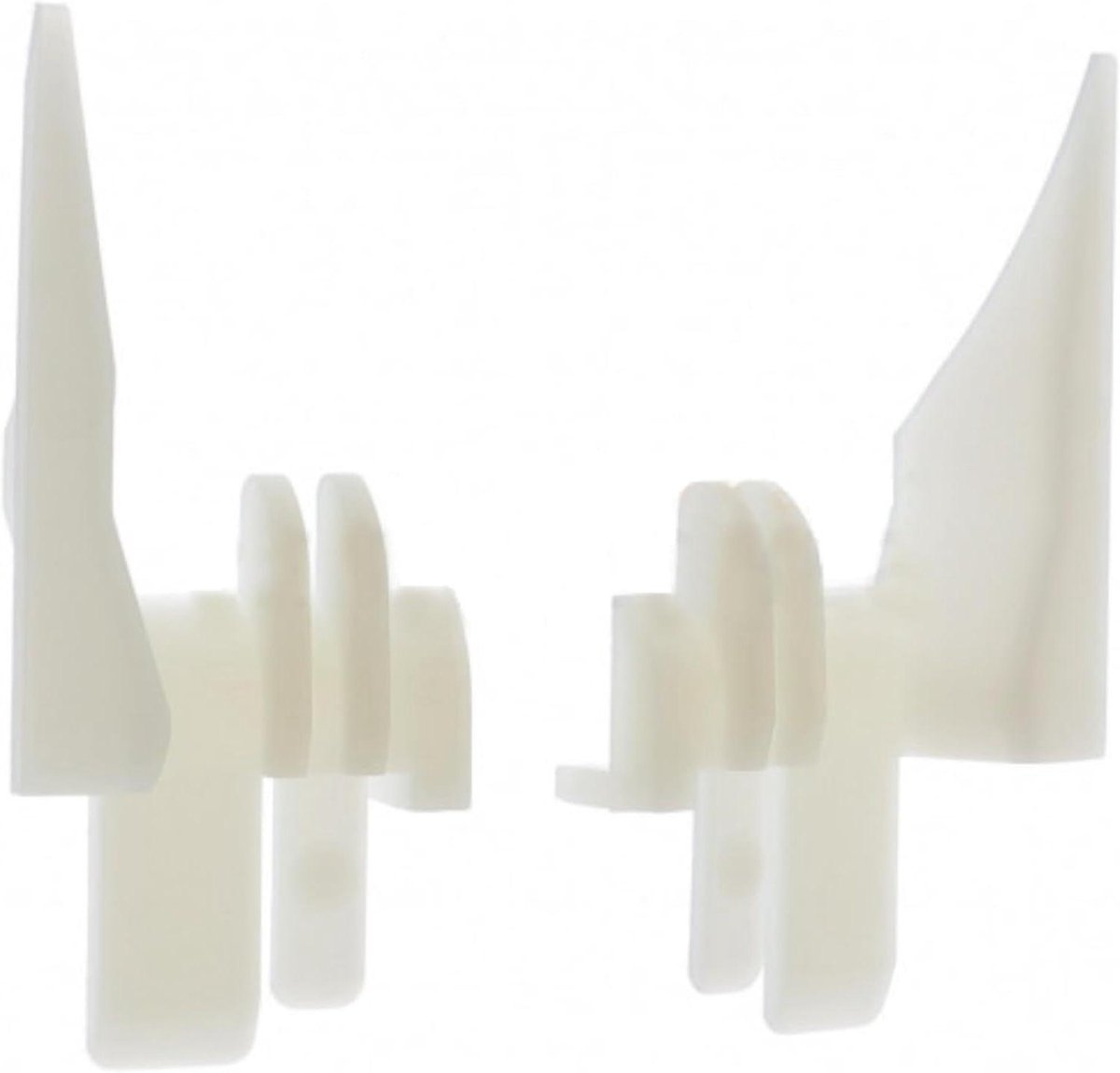 Rolluiken Tulpen - Geleiderail Bescherming - Venster Afscherming - Voor Lamellen 7-9mm - 2 Stuks - Wit
