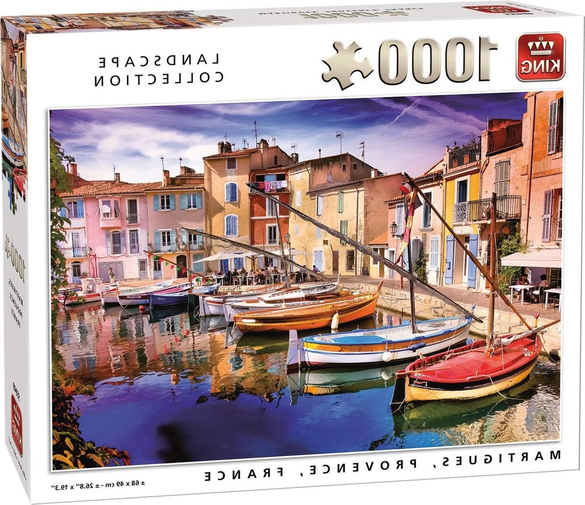 Legpuzzel Frankrijk - Puzzel 1000 stukjes - Ontspannen Vrije Tijd - Hoge Kwaliteit Karton - 68 x 49 cm