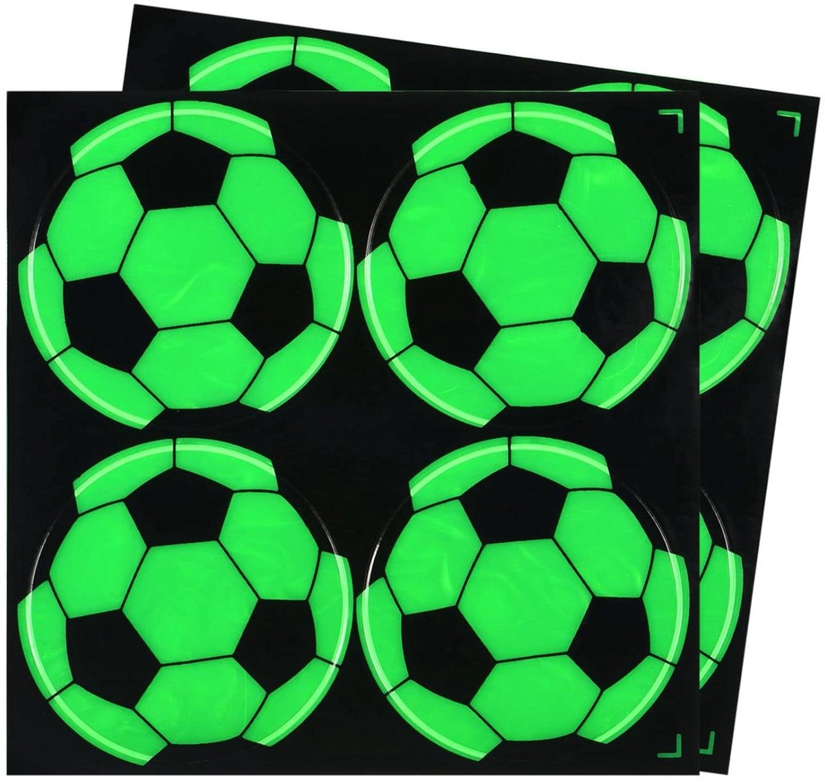 Reflecterende Stickers - Veiligheidstape - Nachtelijke Zichtbaarheid - Waterdicht en Plakkerig - 8 Stuks - Groen