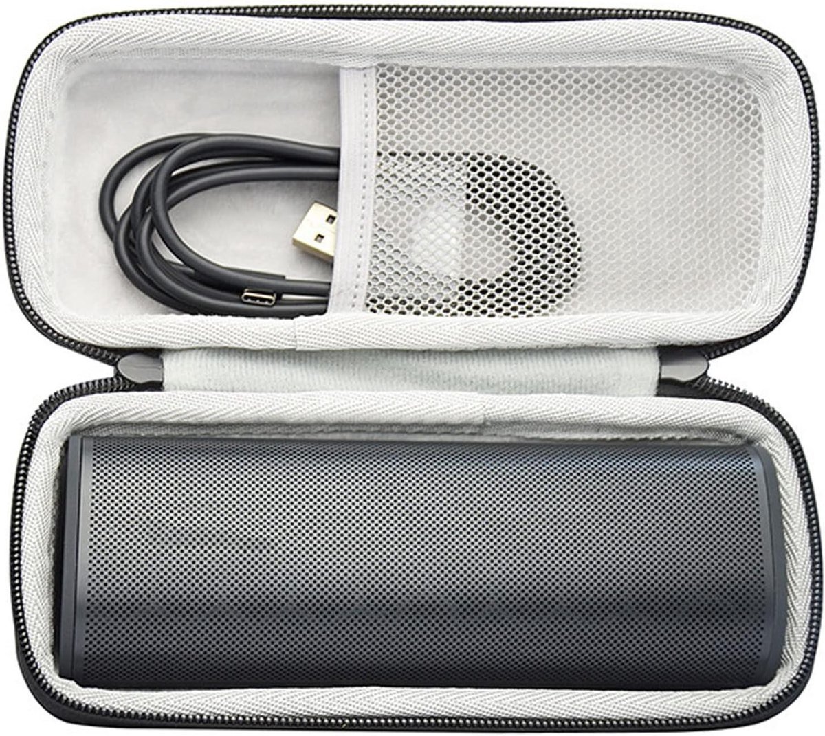 Speaker Draagtas - Beschermhoes - Draagbare Bescherming - Hard EVA Materiaal - Met Handvat - Zwart